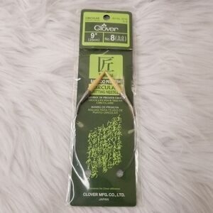 Clover Bamboo Premium Circular Knitting Needles 9"